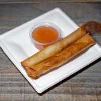 Vegan Lumpia ***** Nut and wheat allergen maybe present · 2 pieces of vegan eggrolls (lumpia) chopped mixed veggies with vegan grounds, wrapped in an ...
