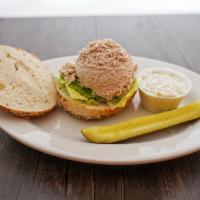 Tuna Salad Cold Sandwich · Lettuce tomato onion American cheese and mayonnaise comes with pickles and a side salad