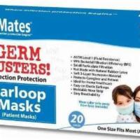 Caremates Earloop Masks · Filters up to 99.9% of wearer's exhaled bacteria NIOSH approved to meet ASTM standards for i...