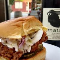 Fried Chicken Sandwich Dinner  · Crispy fried chicken with pickles and comeback sauce on a soft bun.
