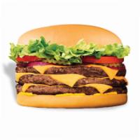 Triple-Buster® with Cheese Combo		 · Triple-Buster® with Cheese
Three 1/4 lb. grilled beef patties topped with crisp lettuce, rip...