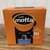 10 Capsules Motta Espresso Decaffeinated Compatible Nespresso · 