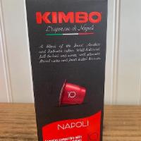 Kimbo Espresso Napoli Nespresso 10 Capsules · Capsules compatible with Nespresso machines.

