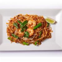 Pad Thai Dinner · Thin rice noodles sauteed with scallion, bean curd, crunchy bean sprouts, and ground peanuts.