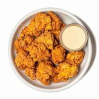 popcorn chicken (gf) · gf- gluten free, never antibiotics ever buttermilk chicken