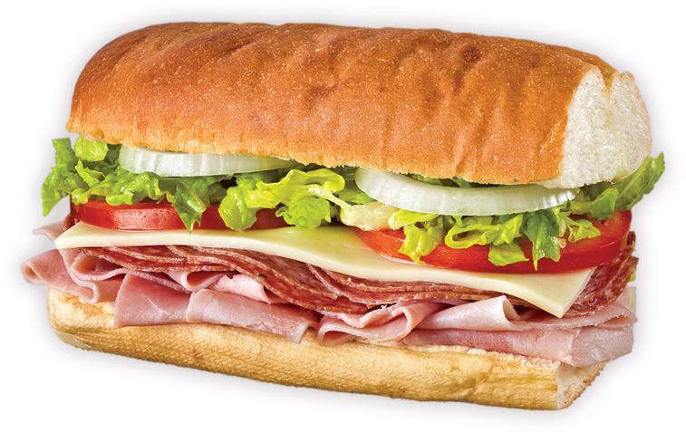 Ham, Salami and Cheese · Slow-cured ham, salami, provolone. Made the blimpie way with tomatoes, lettuce, onions, vinegar, oil and oregano.