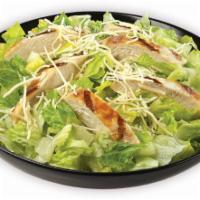 Grilled Chicken Caesar Salad. ·  LETTUCE, ROASTED CHICKEN BREAST AND PARMESAN