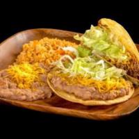7. Tostada and Taco Combination Platter · 