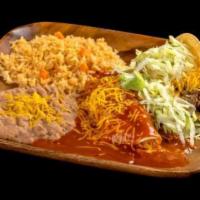 20. Taco and Enchilada Combination Platter · 
