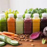 1 Day Juice Cleanse · MASTER CLEANSE: Lemon, Maple Syrup, Cayenne, H20.

MULTIVITAMIN:
Beet, Leafy Greens, Carrot,...
