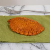 Spicy Black Bean Empanada (V) · Black Bean, Corn, Onion, Vegan Cheddar, Spicies