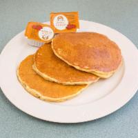 3 Buttermilk Pancakes · Served with butter and syrup.