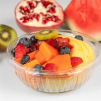 Mix Fruit Salad · Cantaloupe, honeydew, pineapple,  blueberry,  raspberry,  strawberry, mango