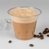 Almond ice Coffee · Organic Colombian instant coffee, Organic Almond milk, Organic Agave, Organic Cinnamon 