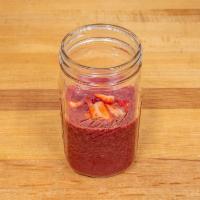 Berry Boost Smoothie · Mixed berries, banana, mango, agave, chia seeds and coconut milk.