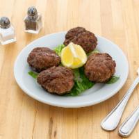 Keftedes Plate · Beef meatballs with a hint of mint.