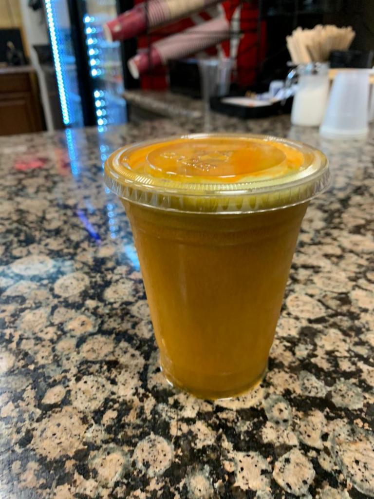Detox Juice · Carrot, celery, lemon, cucumber, and apple juice.