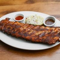 Baby Back Barbecued Pork Ribs-Whole Rack · Our original baby back ribs hickory smoked and tender. Smoked daily in our hickory ovens and...