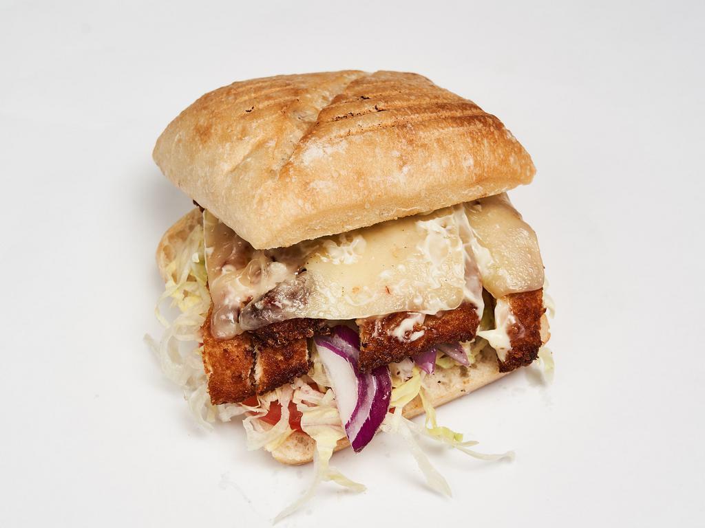 Superman Sandwich · Chicken cutlet, mozzarella cheese, lettuce, tomato & mayo.