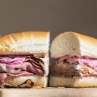 Alligator Special Sandwich · Grilled roast beef, pastrami, melted provolone, Swiss cheese & horseradish sauce.