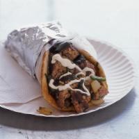 Lamb Gyro · Served with lettuce and tomatoes white sauce & hot sauce 