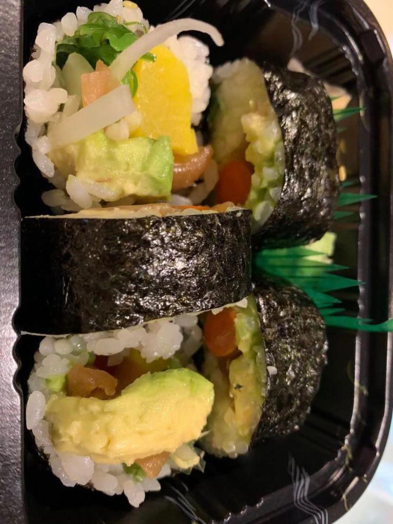 Vegetable Roll · Kampyo, Yampyo, Seaweed Salad . Avocado& Cucumber . 5Pec