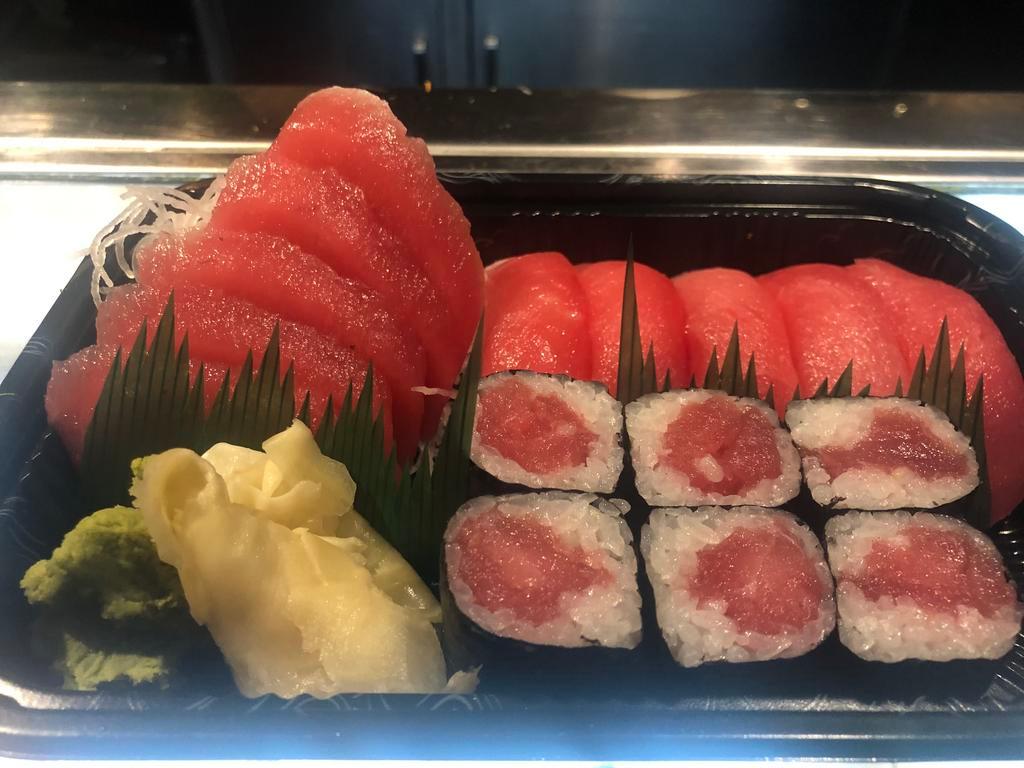 Tuna Lover · 5 pieces Sushi, 5 pieces Sashimi, 1 Tuna Roll