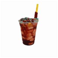 Mangonada · You get to choose what you want in this sweet and sour treat! Includes chamoy and Lucas in t...
