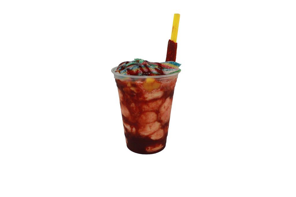 Mangonada · You get to choose what you want in this sweet and sour treat! Includes chamoy and Lucas in the cup. If you do not want chamoy or Lucas, please indicate that in special instructions.