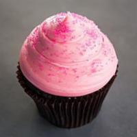Pink Chocolate Cupcake · Chocolate cake with our signature pink buttercream frosting.