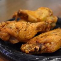 Freebyrd Wings  · 8 Jumbo wings with your choice of hot, moonshine BBQ, Freebyrd sauce or sweet and smoky dry ...