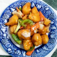 General Tao Chicken · Hot and spicy.