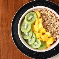 Beach Bowl · Organic Brazilian açai blended with banana, mango, raspberries and a splash of almond milk t...