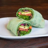 Veggie Wrap · A combination of delicious fresh veggies on a toasted wrap.  Deliciously grilled portobello ...