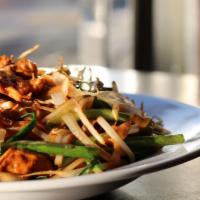 Lo Mein · Soft lo mein noodles with shredded vegetables and a choice of of chicken, pork, or vegetables.