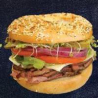 8. Beef Pastrami Sandwich Lunch · Sandwich come with mayo, mustard, cheese, lettuce, tomato, onion, pickles, sprouts, and avoc...