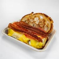 Grilled Cheese Sandwich · Noble country white bread grilled to a golden crisp with an ooey gooey melted five cheese me...