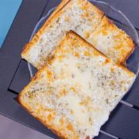 Garlic Bread  · Served with cheese.