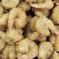 10 Piece Shrimp · Served with fries or okra. Includes dinner roll or corn muffin.