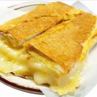 Tostada de Queso Suizo · Cuban Bread Toast with Swiss cheese