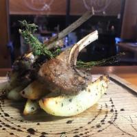 Costolette di Agnellino · Imported from Welsh UK lamb cutlets,
marinated in rosemary, thyme, oregano,
grilled to the j...