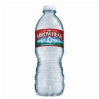 Bottled Water · Bottle of cool, clean, Arrowhead spring water.