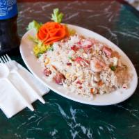 House Special Fried Rice · White rice stir fried with shrimp, roasted pork and chicken.