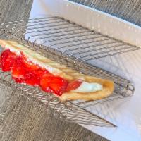 Cheesecake Taco · Enjoy our Famous Cheesecake Tacos, garnished with fresh strawberries. A sweet treat on any d...