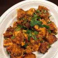 Chicken Choila · Tandoor grill boneless chicken marinated in ginger garlic and spices. 