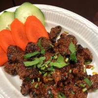 Lamb Choila · a typical Newari dish that consists of spiced grilled boneless grilled lamb meat with lots o...