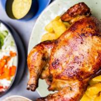 WHOLE CHICKEN · World famous Peruvian rotisserie chicken made Jaranita style and served with french fries an...