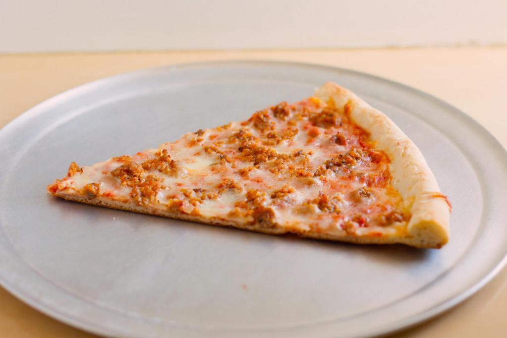 Sausage Pizza Slice · Large slice made from 18