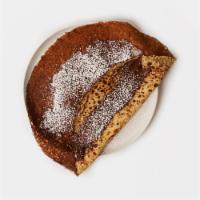 Powdered Sugar Crepe · A thin pancake.