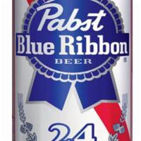 Pabs Blue Can ·  Must be 21 to purchase. 12 bottles. 12 oz. Beer.